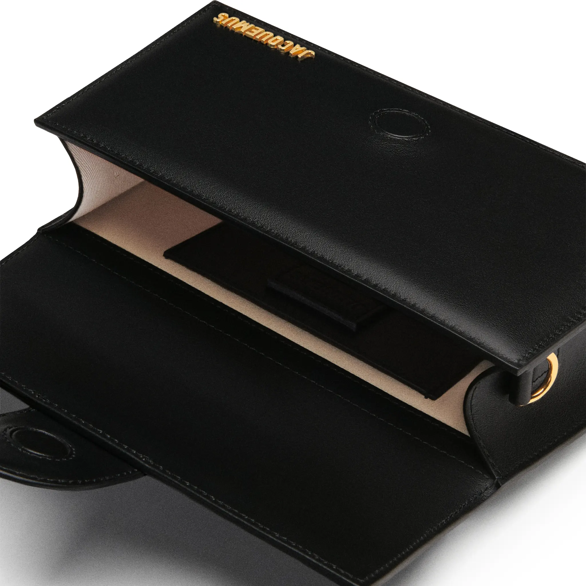 Inside View of Jacquemus Large Bambino Black Crossbody Bag 213BA07-213 300990